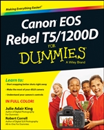 Canon EOS Rebel T5/1200D For Dummies - ISBN 9781118933626