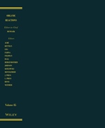 Organic Reactions, Volume 85 - ISBN 9781118976517