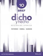 Dicho y hecho: Beginning Spanish Activities Manual - ISBN 9781118995518