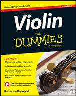 Violin For Dummies: Book + Online Video & Audio Instruction - ISBN 9781119022909