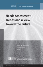 Needs Assessment: Trends and a View Toward the Future: New Directions for Evaluation, Number 144 - ISBN 9781119027690