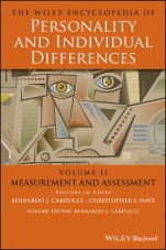 The Wiley Encyclopedia of Personality and Individual Differences: Measurement and Assessment - ISBN 9781119057512