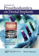 Journal of Prosthodontics on Dental Implants - ISBN 9781119115366