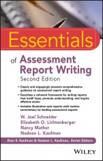 Essentials of Assessment Report Writing - ISBN 9781119218685