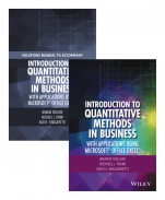 Introduction to Quantitative Methods in Business: With Applications Using Microsoft Office Excel Set - ISBN 9781119221074