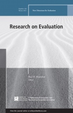 Research on Evaluation: New Directions for Evaluation, Number 148 - ISBN 9781119239659