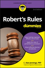 Roberts Rules For Dummies - ISBN 9781119241713