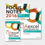 Wiley CIAexcel Exam Review + Test Bank + Focus Notes 2016: Part 3, Internal Audit Knowledge Elements Set - ISBN 9781119242260