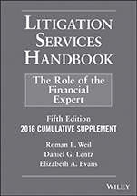 Litigation Services Handbook, 2016 Cumulative Supplement: The Role of the Financial Expert - ISBN 9781119244615