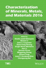 Characterization of Minerals, Metals, and Materials 2016 - ISBN 9781119264392