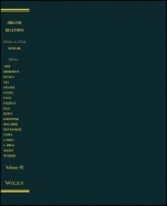Organic Reactions, Volume 92 - ISBN 9781119281429