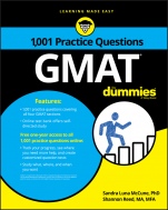 Gmat: 1,001 Practice Questions For Dummies - ISBN 9781119363125