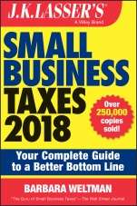 J.K. Lassers Small Business Taxes 2018: Your Complete Guide to a Better Bottom Line - ISBN 9781119380412