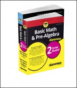 Basic Math & Pre–Algebra For Dummies Book + Workbook Bundle - ISBN 9781119387107