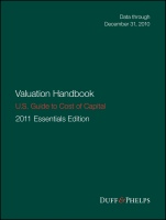 Valuation Handbook – U.S. Guide to Cost of Capital - ISBN 9781119398363