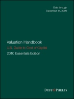 Valuation Handbook – U.S. Guide to Cost of Capital - ISBN 9781119398431