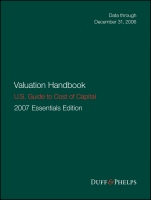 Valuation Handbook – U.S. Guide to Cost of Capital - ISBN 9781119398523