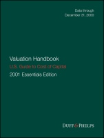 Valuation Handbook – U.S. Guide to Cost of Capital - ISBN 9781119398707