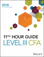 Wiley 11th Hour Guide for 2018 Level III CFA Exam - ISBN 9781119436010