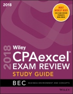 Wiley CPAexcel Exam Review 2018 Study Guide: Business Environment and Concepts - ISBN 9781119481140