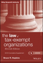 The Law of Tax–Exempt Organizations, 2018 Cumulative Supplement: + Website - ISBN 9781119486978