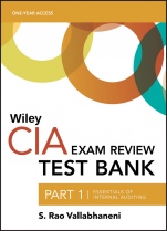 Wiley CIA Test Bank 2019: Part 1, Essentials of Internal Auditing (1–year access) - ISBN 9781119524397