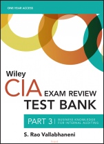 Wiley CIA Test Bank 2019: Part 3, Business Knowledge for Internal Auditing (1–year access) - ISBN 9781119524427