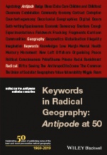 Keywords in Radical Geography: Antipode at 50 - ISBN 9781119558156