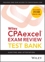 Wiley CPAexcel Exam Review 2020 Test Bank: Auditing and Attestation (1–year access) - ISBN 9781119629641