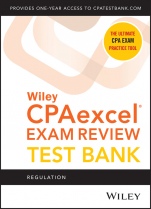 Wiley CPAexcel Exam Review 2020 Test Bank: Regulation (1–year access) - ISBN 9781119629962