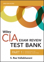 Wiley CIA Test Bank 2020: Part 1, Essentials of Internal Auditing (1–year access) - ISBN 9781119666769
