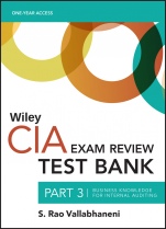 Wiley CIA Test Bank 2020: Part 3, Business Knowledge for Internal Auditing (1–year access) - ISBN 9781119666837