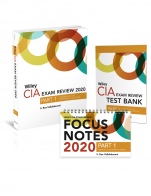 Wiley CIA Exam Review 2020 + Test Bank + Focus Notes: Part 1, Essentials of Internal Auditing Set - ISBN 9781119678694