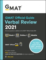 GMAT Official Guide Verbal Review 2021: Book + Online Question Bank - ISBN 9781119687887