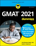 GMAT For Dummies 2021: Book + 7 Practice Tests Online + Flashcards - ISBN 9781119711933