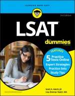 LSAT For Dummies: Book + 5 Practice Tests Online - ISBN 9781119716273