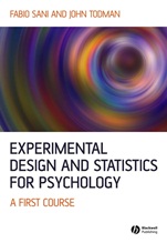 Experimental Design and Statistics for Psychology: A First Course - ISBN 9781405100243