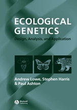 Ecological Genetics: Design, Analysis, and Application - ISBN 9781405100335