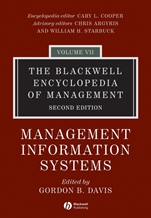 The Blackwell Encyclopedia of Management: Management Information Systems - ISBN 9781405100656