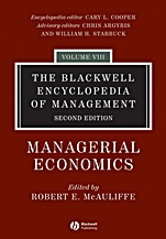 The Blackwell Encyclopedia of Management: Managerial Economics - ISBN 9781405100663