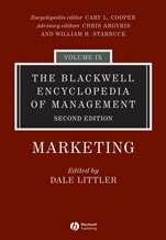 The Blackwell Encyclopedia of Management: Marketing - ISBN 9781405102544