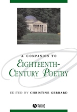 A Companion to Eighteenth–Century Poetry - ISBN 9781405113168