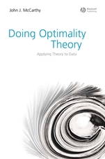 Doing Optimality Theory: Applying Theory to Data - ISBN 9781405151368