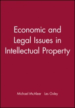 Economic and Legal Issues in Intellectual Property - ISBN 9781405160742