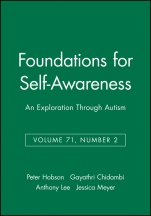 Foundations for Self–Awareness: An Exploration Through Autism - ISBN 9781405167222