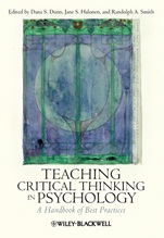 Teaching Critical Thinking in Psychology: A Handbook of Best Practices - ISBN 9781405174039