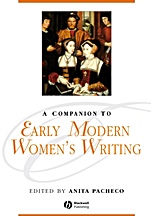 A Companion to Early Modern Womens Writing - ISBN 9781405176118