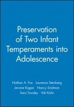 Preservation of Two Infant Temperaments into Adolescence - ISBN 9781405180115