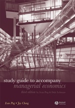 Study Guide to Accompany Managerial Economics - ISBN 9781405181594