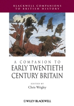 A Companion to Early Twentieth–Century Britain - ISBN 9781405189996